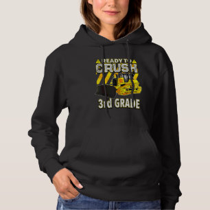 Zurück zur Schule  Bulldozer bereit, die 3. Klasse Hoodie