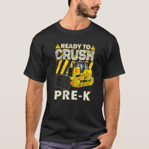 Zurück zur Schule Bulldozer bereit zum Zerkleinern T-Shirt