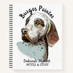 Zurück zur Schule Burgos Pointer Notebook Notizbuch