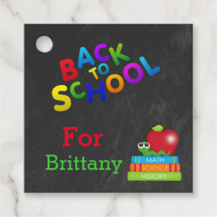 Zurück zur Schule Chalkboard Lehrer Danke Tags Geschenkanhänger