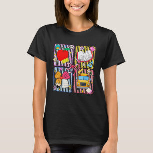 Zurück zur Schule Coquette Bogen Bleistift Lehrer T-Shirt