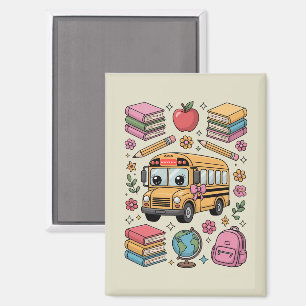 Zurück zur Schule Coquette-Lehrerin Kindergarten P Magnet