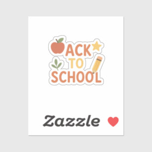 Zurück zur Schule Custom Vinyl Sticker