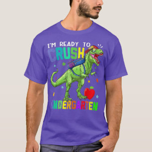 Zurück zur Schule Dinosaurier Jungen Ich bin berei T-Shirt