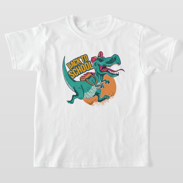 Zurück zur Schule Dinosaurier-Kinder T-Shirt (Ablage )