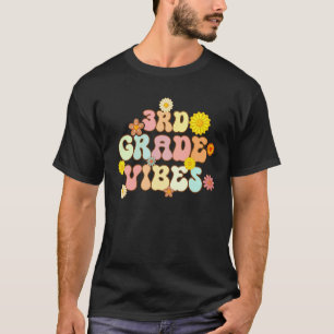 Zurück zur Schule Dritte Klasse Vibes Retro Lehrer T-Shirt
