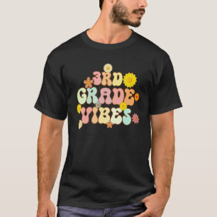Zurück zur Schule Dritte Klasse Vibes Retro Lehrer T-Shirt