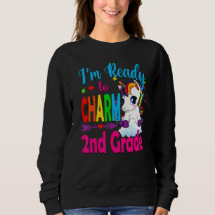 Zurück zur Schule Einhorn Bereit zu bezaubern 2. Sweatshirt