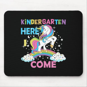 Zurück zur Schule Einhorn Hallo erster Tag im Kind Mousepad