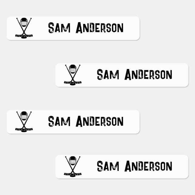 Zurück zur Schule Eishockey-Kinder Name Etiketten (Gruppe)