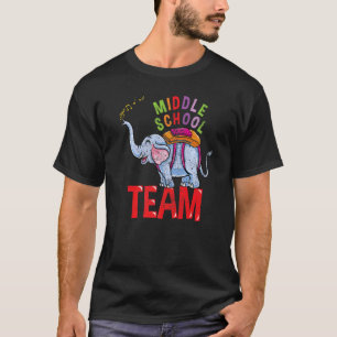 Zurück zur Schule Elefant Mittelschul-Team Vintage T-Shirt