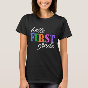 Zurück zur Schule Erste Klasse für Jungen Mädchen T-Shirt