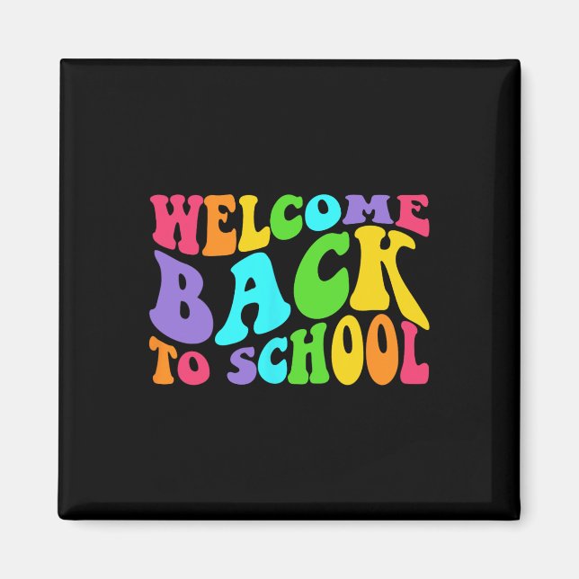Zurück zur Schule Erster Schultag Magnet (Vorne)