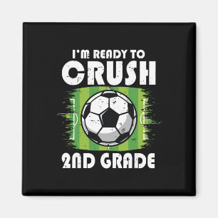 Zurück zur Schule Erster Tag der 2. Klasse Fußball Magnet