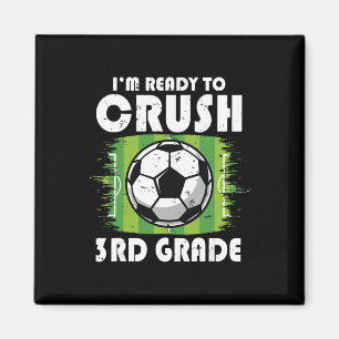 Zurück zur Schule Erster Tag der 3. Klasse Fußball Magnet