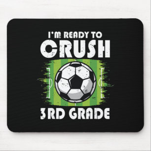 Zurück zur Schule Erster Tag der 3. Klasse Fußball Mousepad