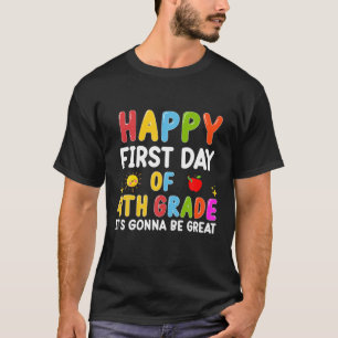 Zurück zur Schule Erster Tag der ersten Klasse Hal T-Shirt