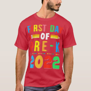 Zurück zur Schule Erster Tag der PreK 2022 Lehrer  T-Shirt