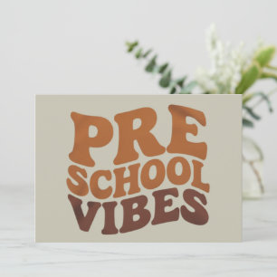 Zurück zur Schule Erster Tag der Vorschulzeit Groo Einladung