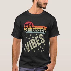 Zurück zur Schule Erster Tag Lehrer Kinder 5. Klas T-Shirt