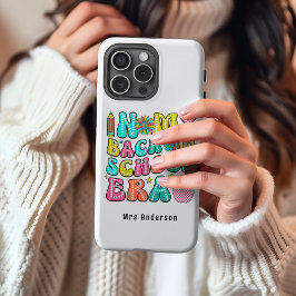 Zurück zur Schule farbenfrohe Retrolehrerin Case-Mate iPhone 14 Pro Max Hülle