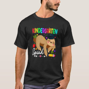 Zurück zur Schule Faultier Kindergarten-Truppe Ers T-Shirt