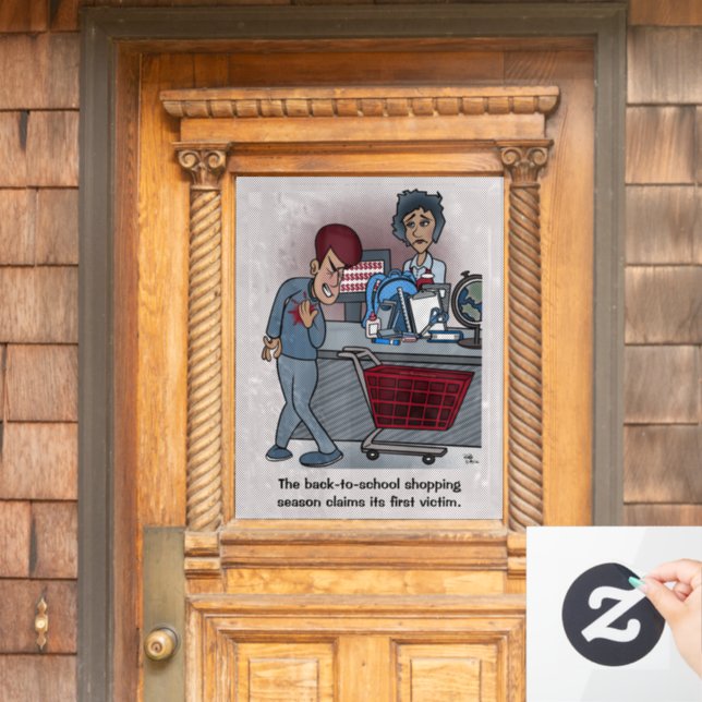 Zurück zur Schule Fensteraufkleber (Haustür)