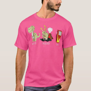 ZURÜCK ZUR SCHULE Fest Flüssig Gas Dinosaurier T-Shirt