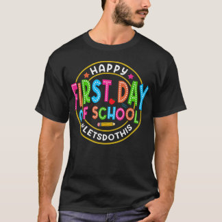 Zurück zur Schule Froher erster Schultag T-Shirt