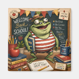 Zurück zur Schule Frosch PNG, Lehrer Klassenzimmer Magnet