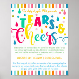 zurück zur Schule Frühstück Tränen und Beifall Poster