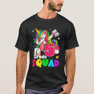 Zurück zur Schule Fünfte Klasse 5. Klasse Unicorn  T-Shirt