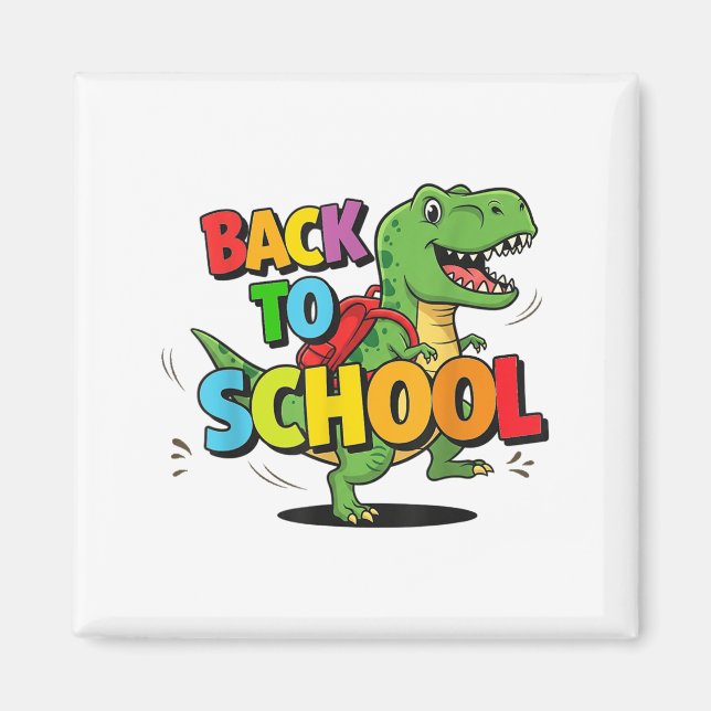 Zurück zur Schule Funny Colorful Dinosaurier Carto Magnet (Vorne)