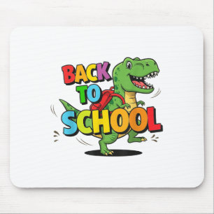 Zurück zur Schule Funny Colorful Dinosaurier Carto Mousepad