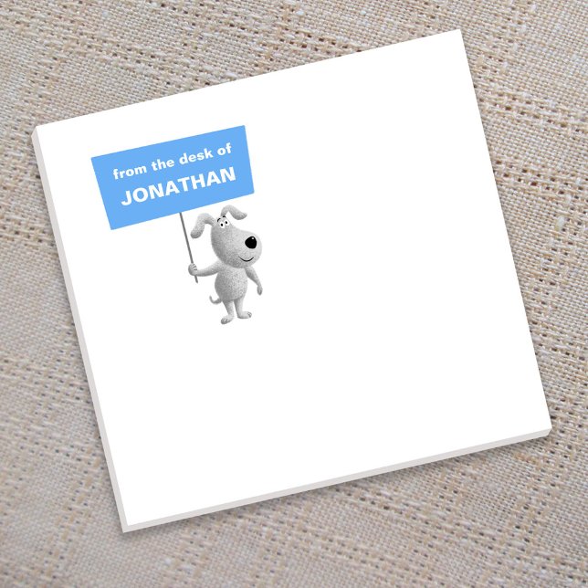 Zurück zur Schule Funny Niedlicher Cartoon Welpe H Post-it Klebezettel (Von Creator hochgeladen)