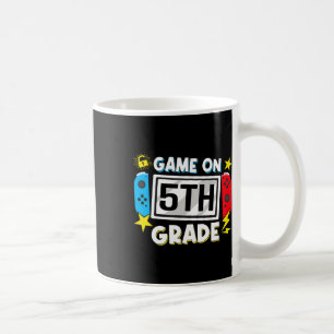 Zurück zur Schule Game On 5. Klasse Lustiger Gamer Kaffeetasse