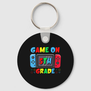 Zurück zur Schule Game On 5. Klasse Lustiger Gamer Schlüsselanhänger