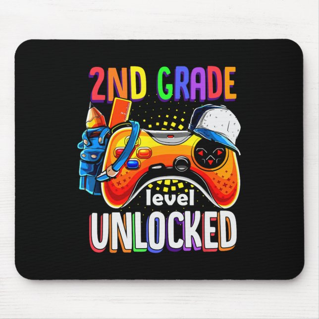 Zurück zur Schule Gamepad 2. Stufe Unlo Mousepad (Vorne)