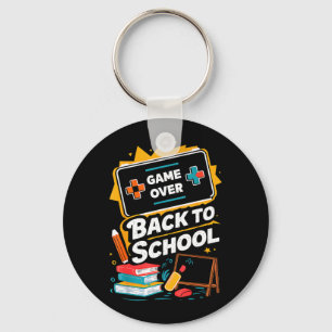 Zurück zur Schule Gamer Level hoch neues Schuljahr Schlüsselanhänger
