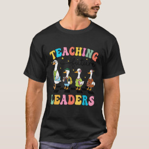 Zurück zur Schule Gans unterrichtet zukünftige Füh T-Shirt