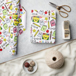 Zurück zur Schule Geschenkpapier