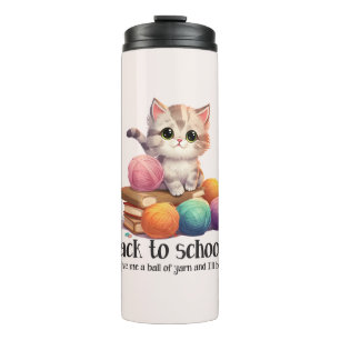 Zurück zur Schule? Gib mir nur Yarn Thermosbecher