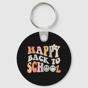 Zurück zur Schule Gnoovy Retro Vintag erster Tag s Schlüsselanhänger