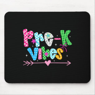 Zurück zur Schule Groovy Lehrer Pre-k Vibes Smile Mousepad