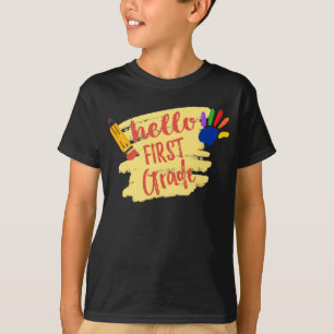 Zurück zur Schule - Hallo erste Stufe T-Shirt