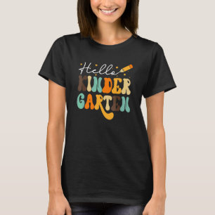 Zurück zur Schule Hallo Kindergarten Erster Schult T-Shirt