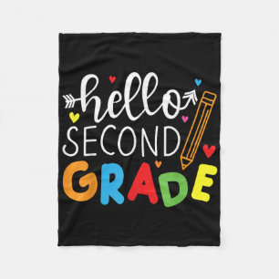 Zurück zur Schule Hallo Zweite Klasse Team 2. Klas Fleecedecke