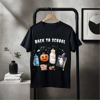 Zurück zur Schule Halloween-Shirt Süßer Kürbis Mum T-Shirt