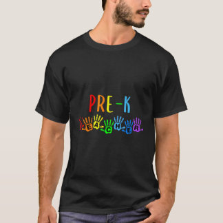 Zurück zur Schule - Handdrucke für den Vorschulleh T-Shirt