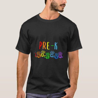 Zurück zur Schule - Handdrucke für den Vorschulleh T-Shirt